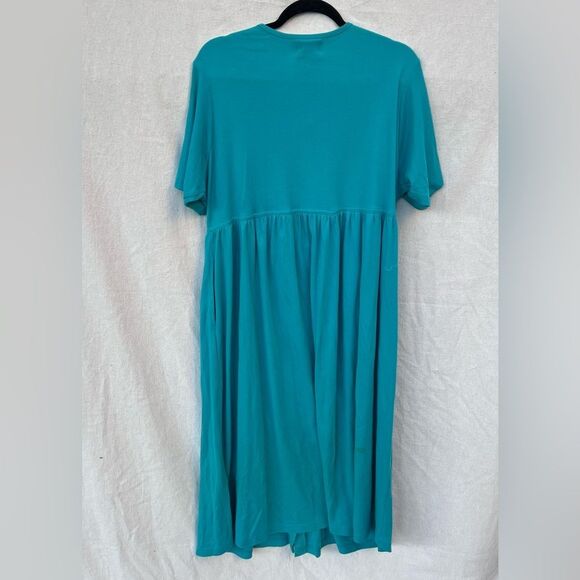 Venezia Teal Midi Dress - Picture 2 of 3